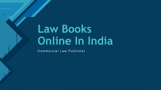 Law Books Online In India