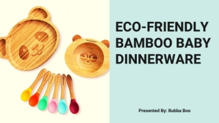 ECO-FRIENDLY BAMBOO BABY DINNERWARE