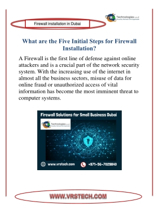 Get Complete Firewall Network Security System Dubai