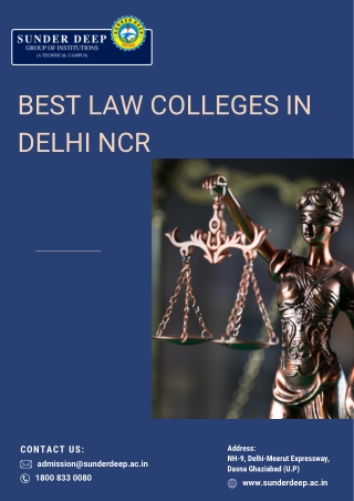 BA LLB Colleges in Delhi NCR | law college in Ghaziabad | Sunder Deep College