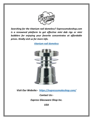 titanium nail domeless