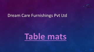 table mats