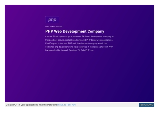 PixelCrayons: A Top PHP Development Company