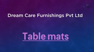 table mats