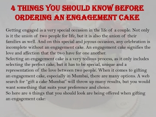 4 things you should know before ordering an engagement cake