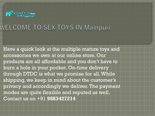 Sex Toys in Mainpuri