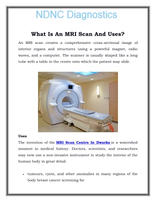 MRI Scan Centre In Dwarka Call-9870270483