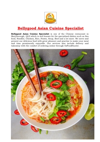 5% Off - Bellygood Asian Cuisine Specialist Maryborough, QLD