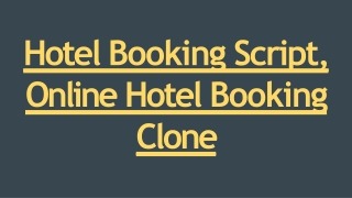 Readymade Hotel Booking Script - ScriptStore.in