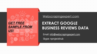 Extract Google Business Reviews Data