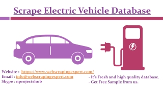 Scrape Electric Vehicle Database