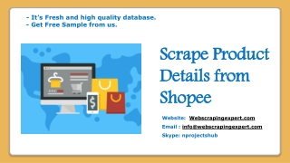 Scrape Product Details from Shopee