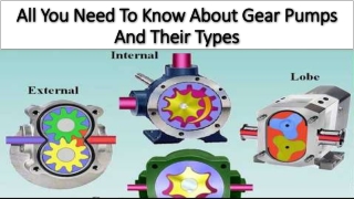 Features of the gear pump