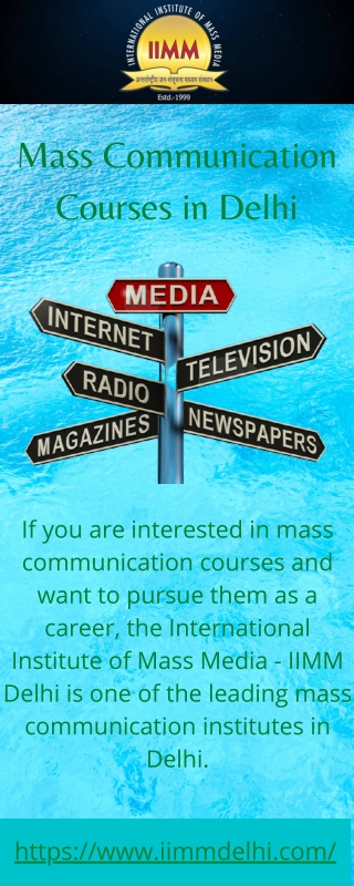 Mass Communication Courses in Delhi