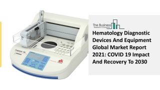 (2021-2030) Hematology Diagnostic Devices And Equipment Market Report