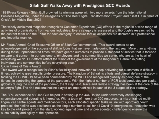 Silah Gulf Walks Away with Prestigious GCC Awards