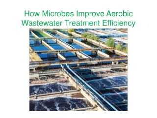 How Microbes Improve Aerobic Wastewater Treatment Efficiency