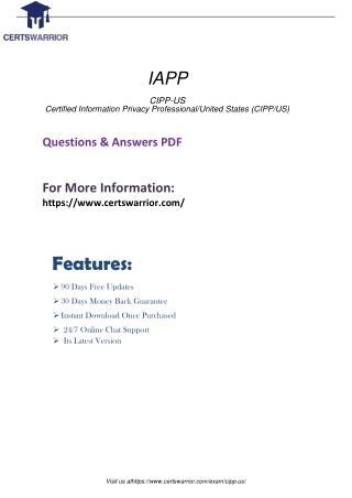 CIPP-US Übungsmaterialien