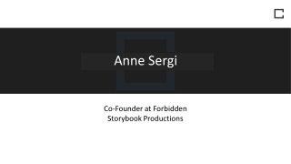Anne Sergi - Worked as a Freelancer Producer Assistant