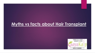 Myths vs facts about hair transplant