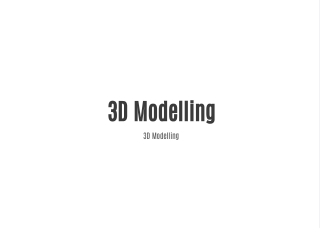 3D Modelling  - nationaldrones.com.au