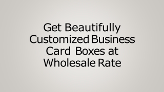 business card boxes-