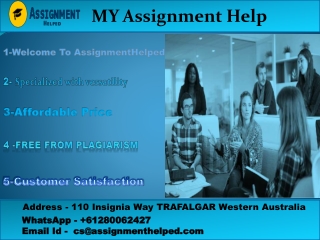 My Assignment Help - MyAssignmentHelp UpTo 30% Off