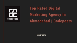 Digital Marketing Agency In Ahmedabad  Codepoets