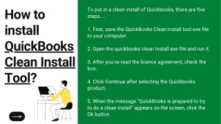 How to install QuickBooks Clean Install Tool