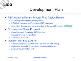 Development Plan