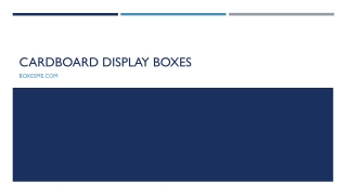 custom cardboard display box