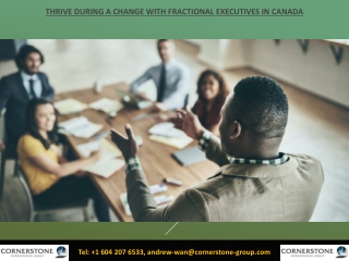 Thrive during a change with fractional executives in Canada