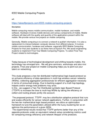 IEEE Mobile Computing Projects-converted