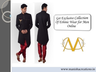 Ethinic Wear for Men Online