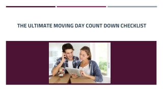 The Ultimate Moving Day Count Down Checklist