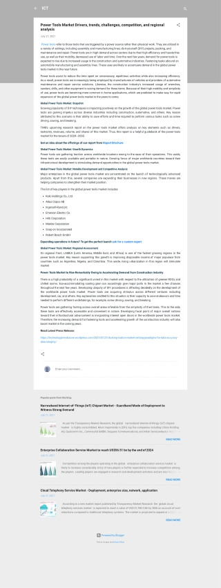 Power Tools Market Demand and Research Insights by 2030