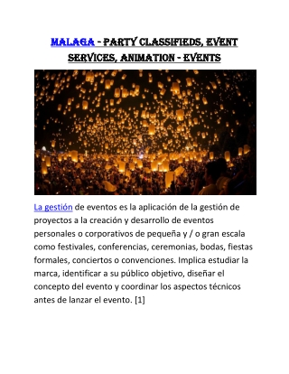 Malaga.EVENTS