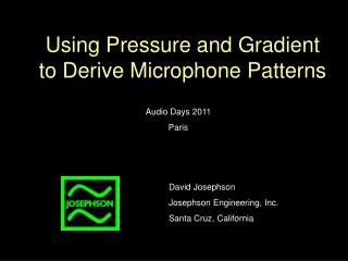 Using Pressure and Gradient to Derive Microphone Patterns