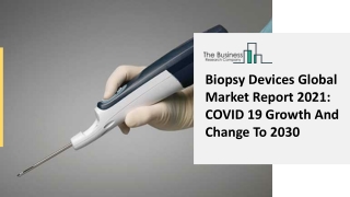 Biopsy Devices Global Market Report 2021 COVID 19 Growth And Change To 2030