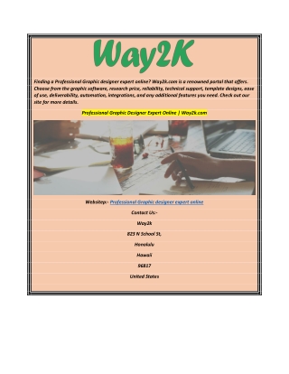 Professional Graphic Designer Expert Online  Way2k.com