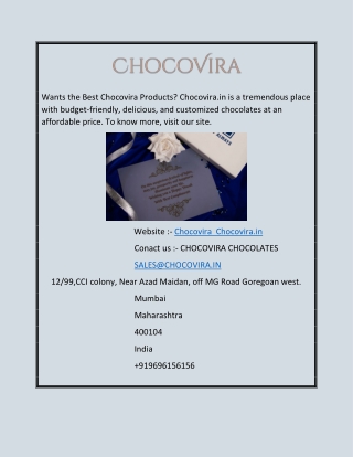 Chocovira Chocovira.in