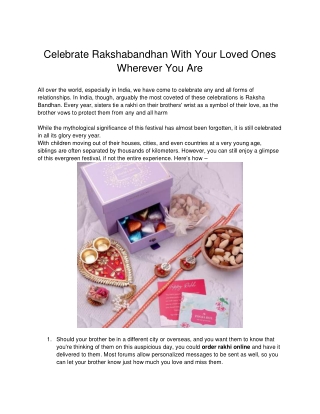 order rakhi online