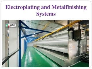 Electroplating and Metalfinishing Systems