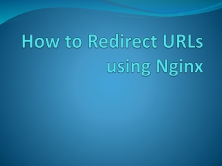 How to Redirect URLs using Nginx