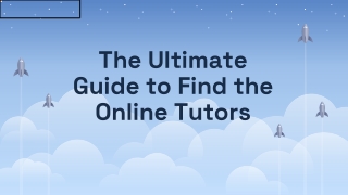 The Ultimate Guide to Find the Online Tutors