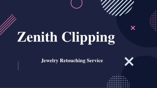 Jewelry Retouching Service