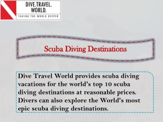 Scuba Diving Destinations