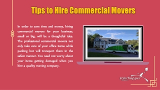 Tips to Hire Commercial Movers