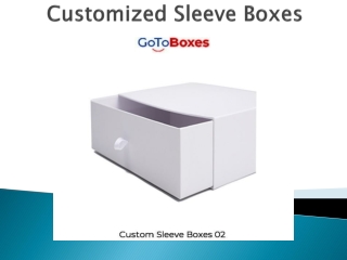 Customized Sleeve Boxes