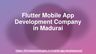 Flutter Mobile App Development Company in Madurai